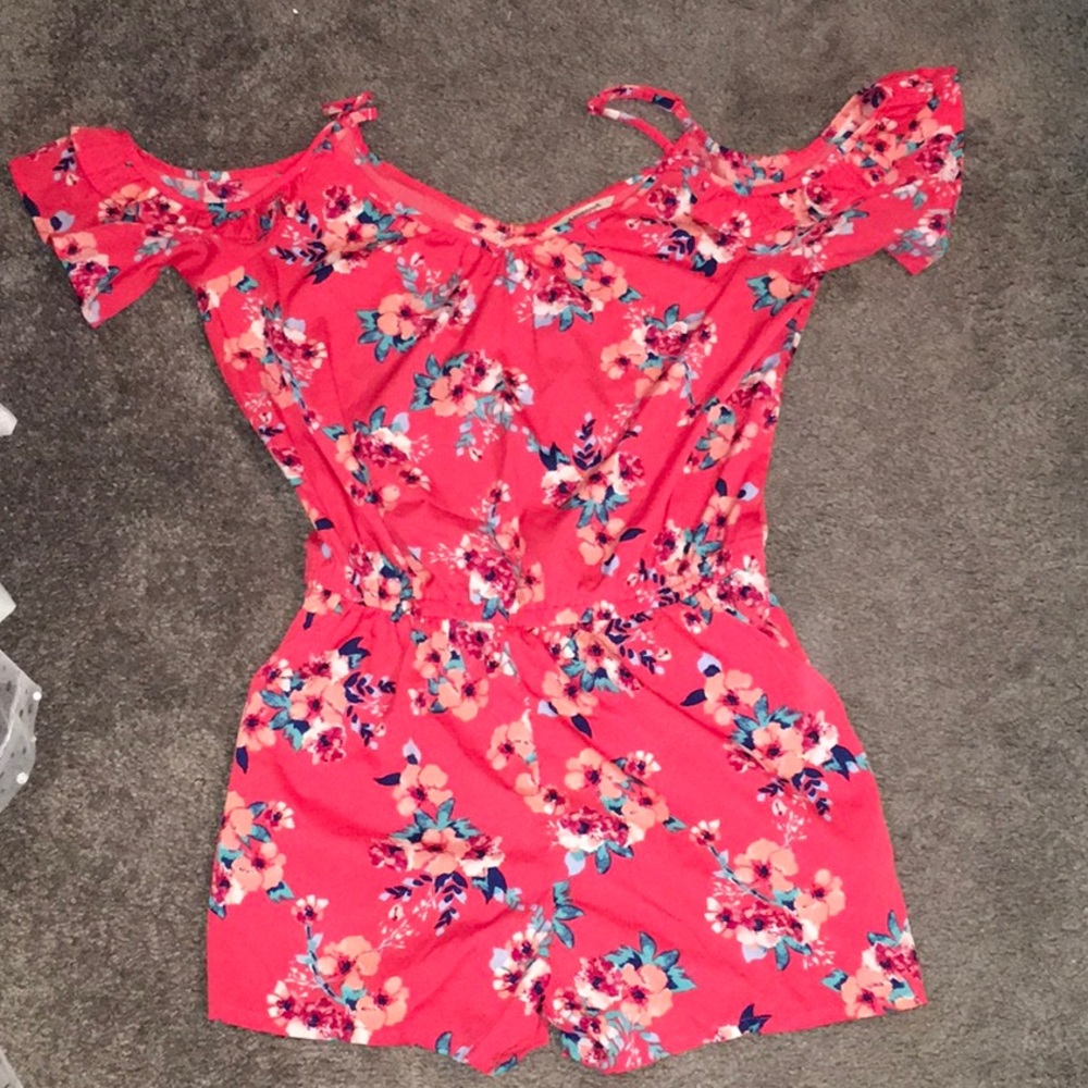 Off The Shoulder Romper Shorts